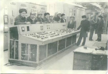 Операторский зал Пиковой котельной 1979г.